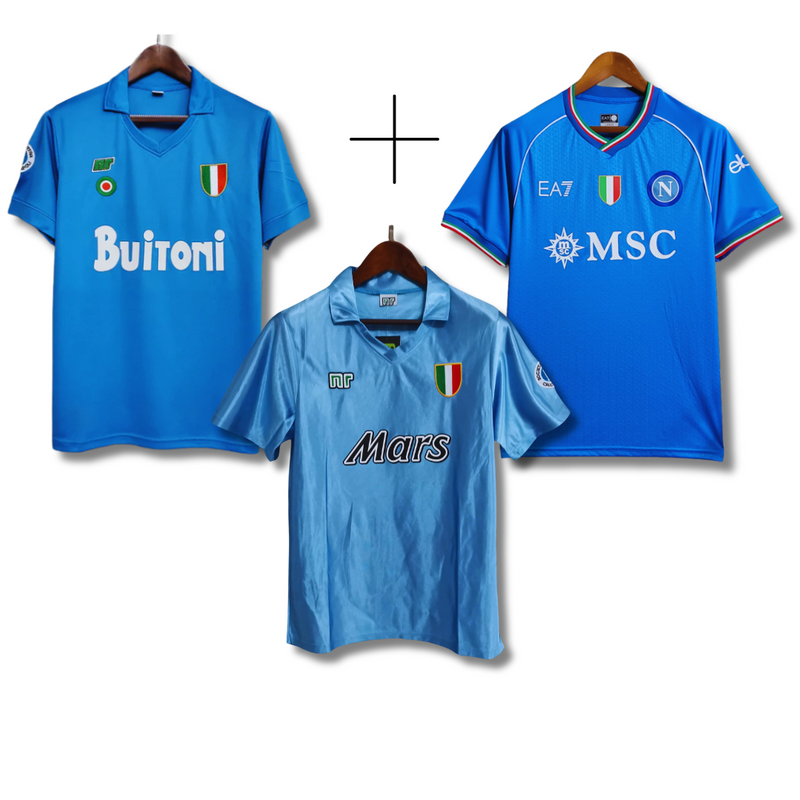 Napoli 1987 + Napoli 1990 + Napoli 2023 - Trio Scudetto 🇮🇹